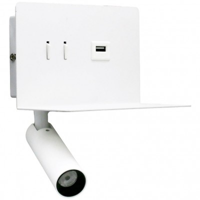 Φωτιστικό Reading Light LED 6W Φωτισμού Εμπρός-Πίσω + USB Θερμό Φως Λευκό 3-6620